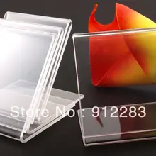 10 шт. 5*7 см ясно Namecard ценник Реклама Дисплей стенд держатель, модные украшения Дисплей#95165