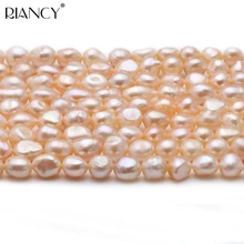 10-11 мм БАРОККО ПРЕСНОВОДНОГО культивированного груша ожерелье из нескольких нитей, настоящие свободные бусины жемчуг 37 см