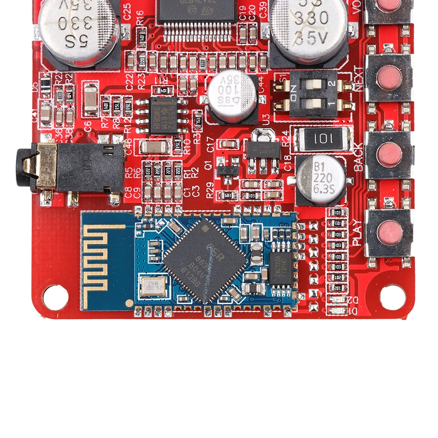 Kebidumei DC 8-25 в беспроводной Bluetooth 4,0 аудио приемник Цифровой TDA7492P 25 Вт+ 25 Вт Плата усилителя
