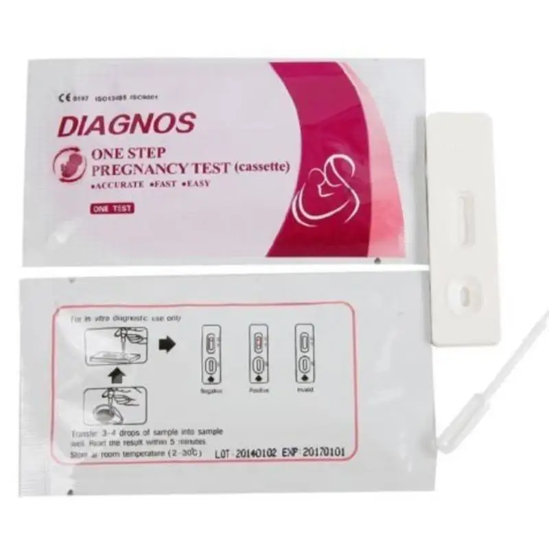 

5pcs Easy to Use Home Early Pregnancy HCG Test Strips Midstream 6.0mm Human Chorionic Gonadotropin
