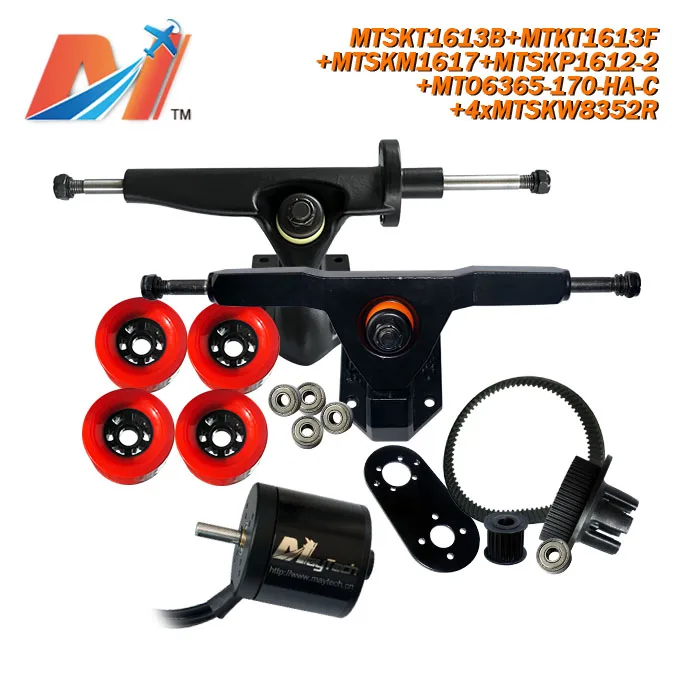 Maytech for hoverboard barato 6365 170kv longboard brushless kit motor and skateboard mounts gear belts | Электроника