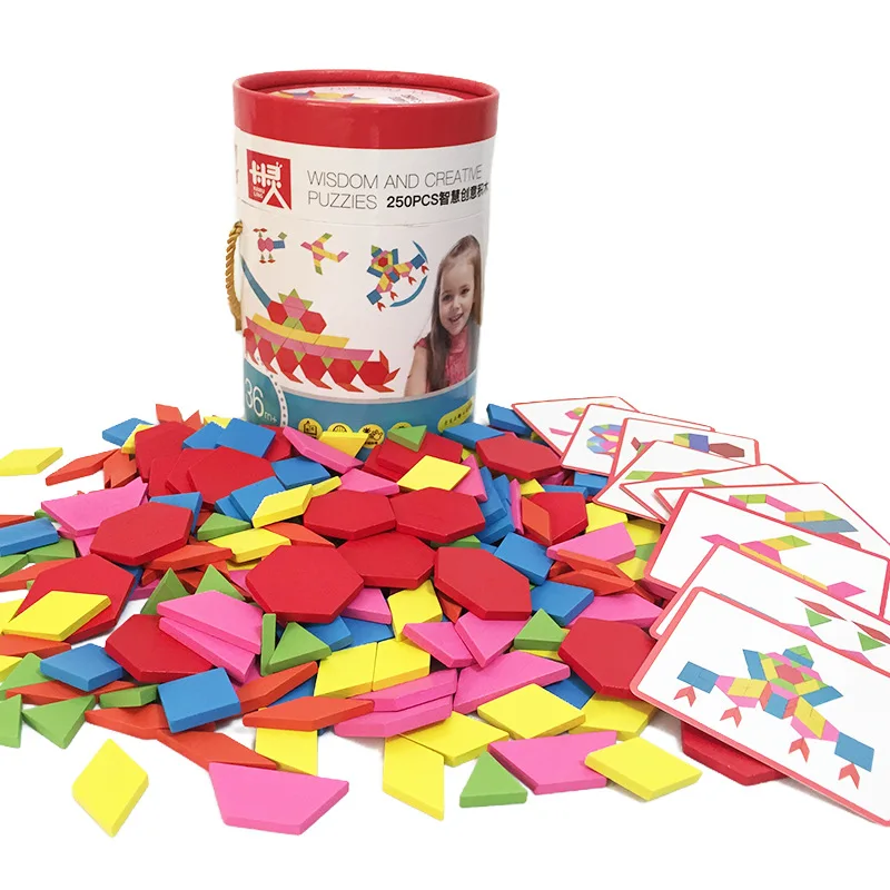250 шт. модные деревянные головоломки PuzzleBullet строительные блоки детские
