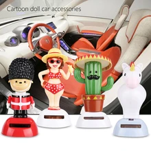 Милые качели на солнечных батареях, танцевальная игрушка с откидной крышкой, движущийся домашний Автомобиль, рабочий стол, Декор, украшение, подарок, женские откидные закрылки, игрушка