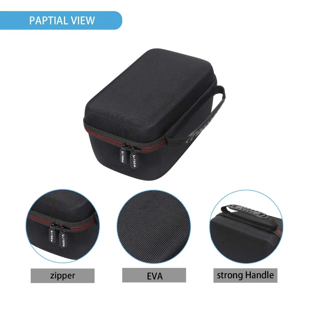LTGEM Protective Case For Bose SoundLink Revolve Speaker - Hard EVA Cover With Storage Pockets