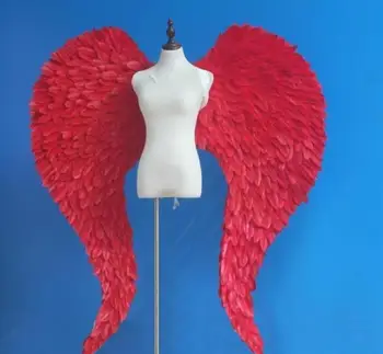 

New arrive nice fashion angel feather wings adult large props model catwalk shows props stage performent wings EMS free ship