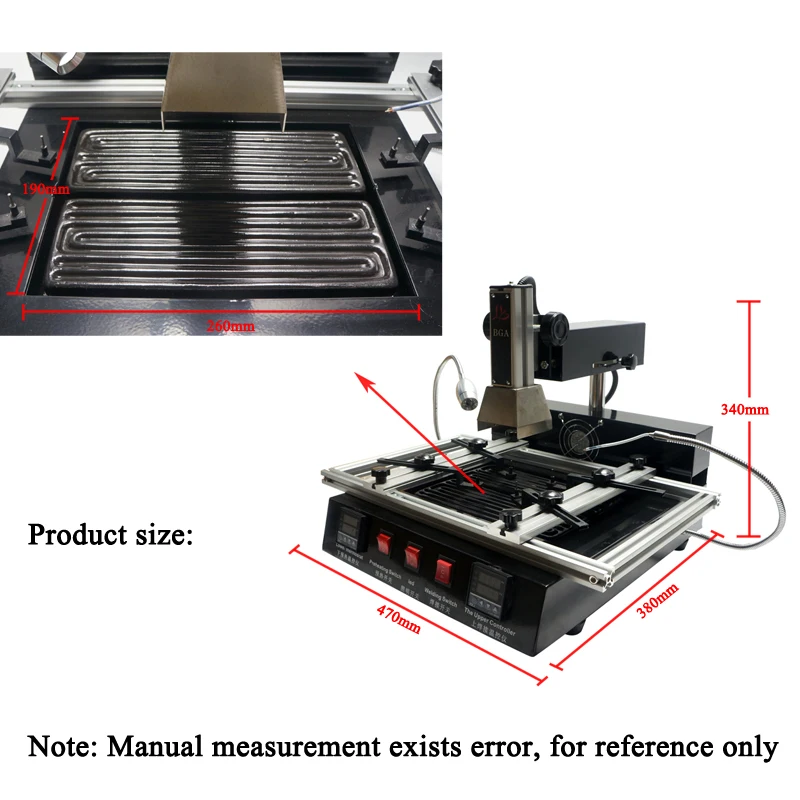 LY M770 Manual BGA Rework Preheating station 2