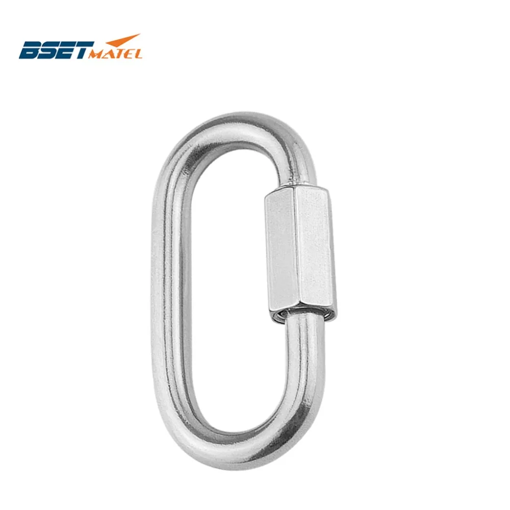 Quick Link Chain Rope Connector STAINLESS STEEL Carabiner Rope Hook