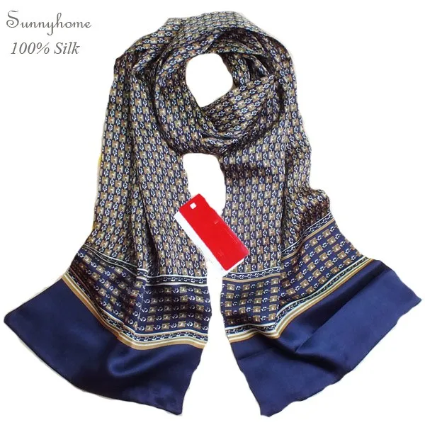 Бренд Foulard Demme Soie De Marque, дизайнерский Шелковый мужской шарф, Мода, атласные шелковые шали и шарфы, Двусторонний Шелковый плащ