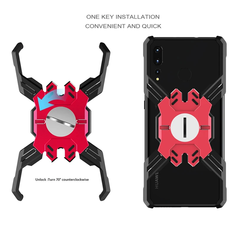 

For Huawei Nova 4 case Luxury Armor Metal Shockproof case for Huawei Nova 4 Nova4 Hero Mechanical Arm Heavy Duty Cover
