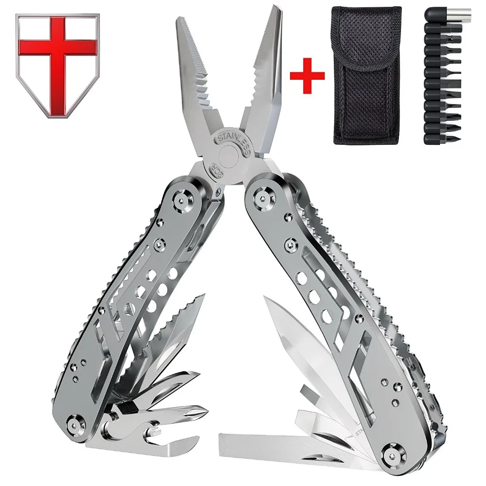 EDC Folding Multi-tools Kit with Mini Tools Knife Pliers Swiss Army Knife and Multitool kit for Outdoor Camping Equipment (2)