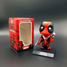 5 “13.5 cm Pop Q Versão Mini X-MEN Deadpool Acyion Wobbler Bobble Head PVC Figuras Brinquedos Coleção Modelo Ornamentos brinquedo