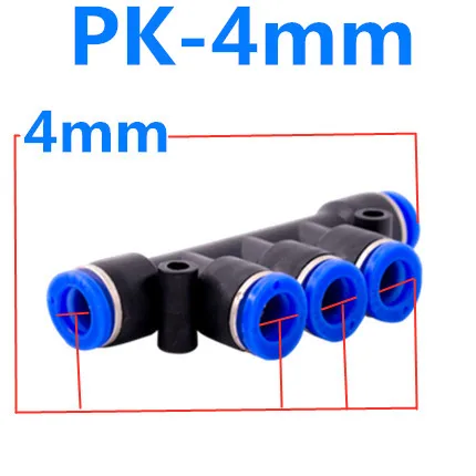 Пневматические аксессуары, БЫСТРОРАЗЪЕМНАЯ муфта для шланга, воздушный конector Push Fast Impulse Tire, автомобильный фитинг OD 4 мм 6 мм 8 мм 10 12 - Цвет: PK-4