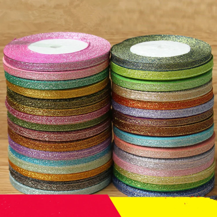 

6mm 25Yards unicorn ribbon satin Belt Wedding Christmas Ribbons DIY Gift Packaging Glitter Webbing Decoration halloween ribbon