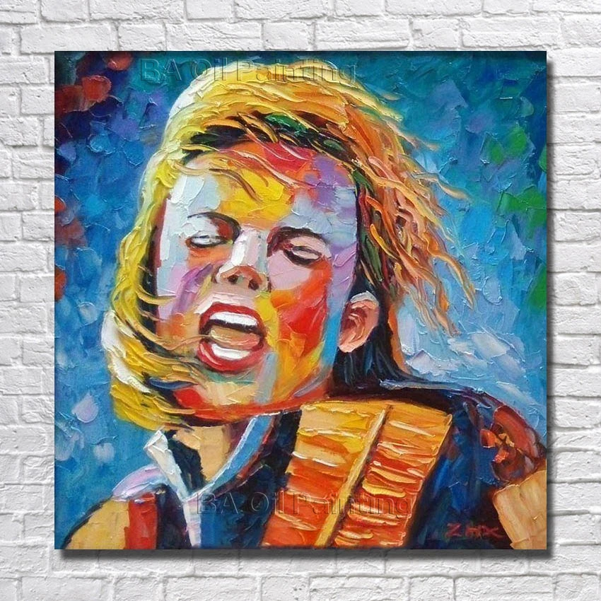 

Big Size Modern Free Shipping 100%hand-painted Oil Painting Portrait Home Decoration Pictures For Living Room Wall No Framed