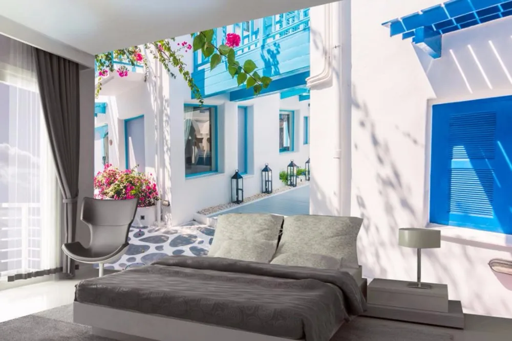 European Romantic And Warm Hd Photo Wall Mural Greek Love