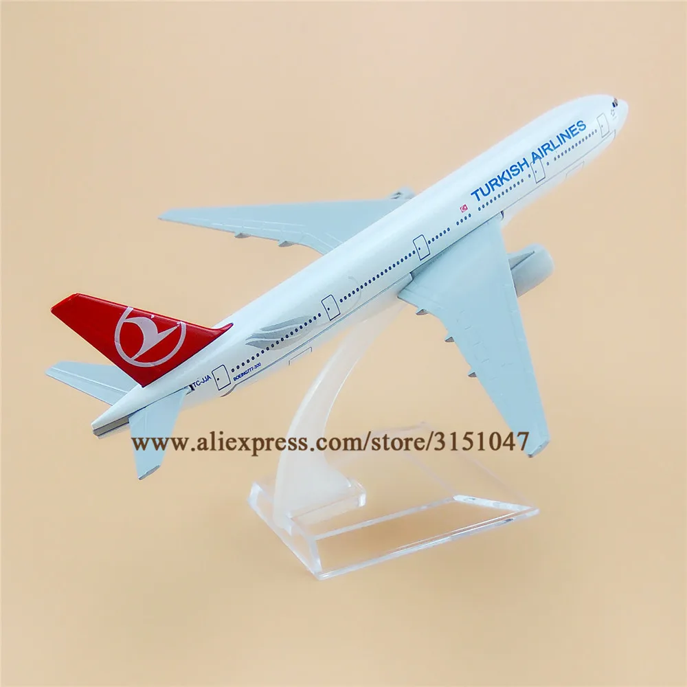 Легированный Металл Air Turkish Airlines B777 модель самолета Boeing 777 Airways Детские Подарки 16