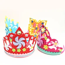 Креативный EVA foam paper блестки корона цветы Звезды узоры Детский сад DIY художественные игрушки для детей девочек вечерние украшения