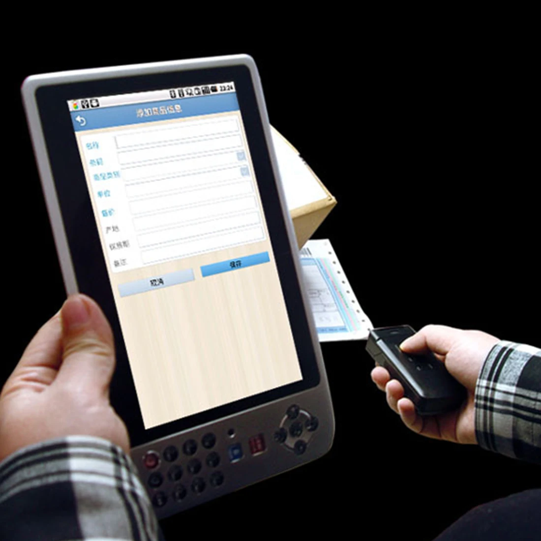

New Portable Wireless An one-dimensional red light CCD Bluetooth Barcode Scanner for Android Mobile Phone Tablets Windows PC