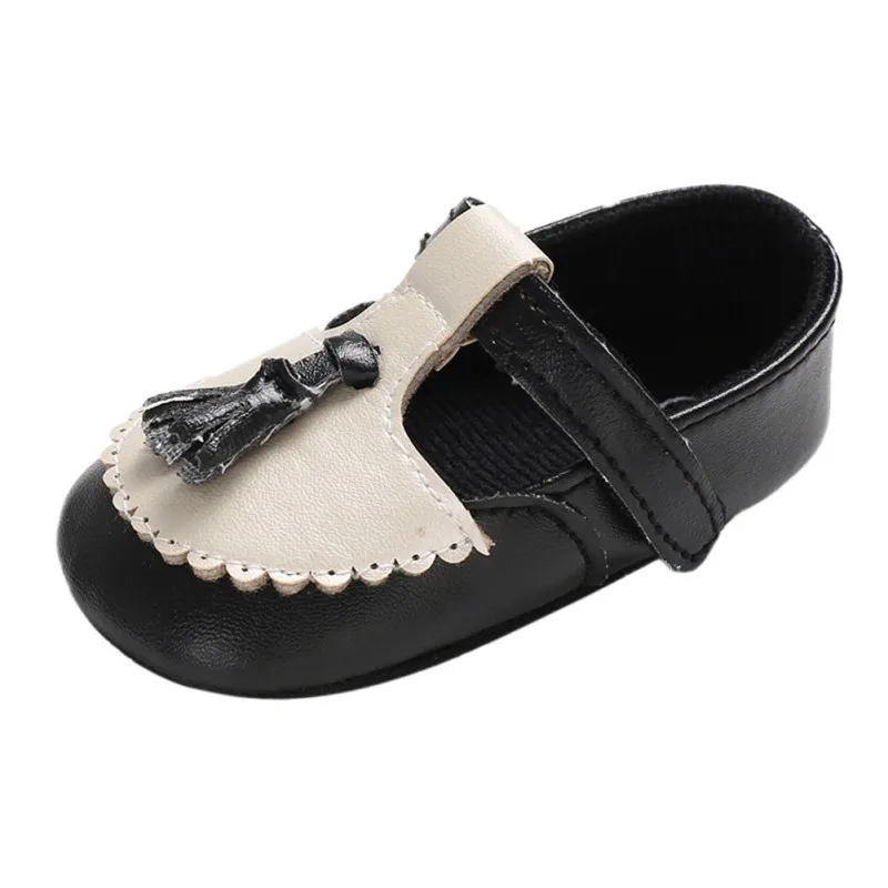 Детская обувь из искусственной кожи с кисточками и нескользящей мягкой подошвой для малышей, обувь для девочек, новая обувь для
