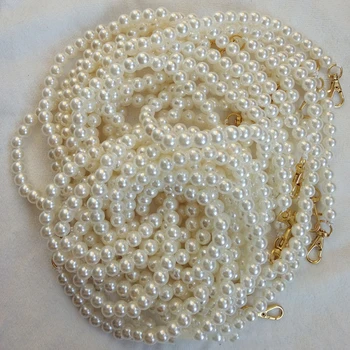 

120cm Handmade Imitation Pearl Chain for Women Bag Crystal Beads Strap DIY Wedding Party Decoration Jewelry Bags Accessory Gifts