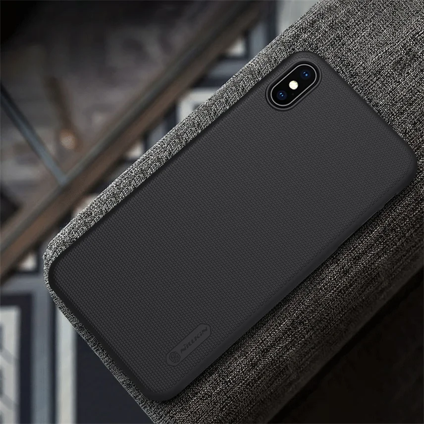 For iPhone XR XS Max Case Nillkin Frosted Shield PC Plastic High Quality Protective Hard Back Cover for iPhone XS Max Case