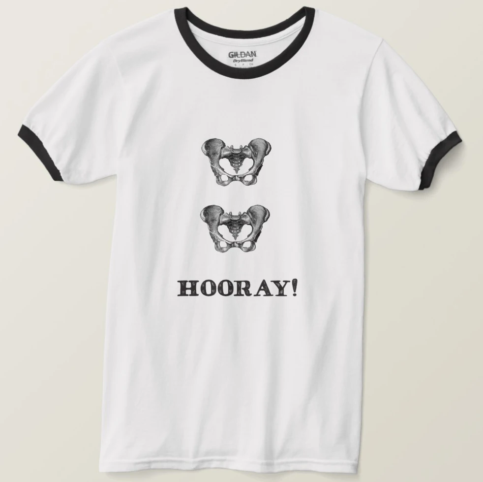 

2019 Printed Men T Shirt Cotton Short Sleeve Hip Hip Hooray Anatomy Message T-Shirt Women tshirt