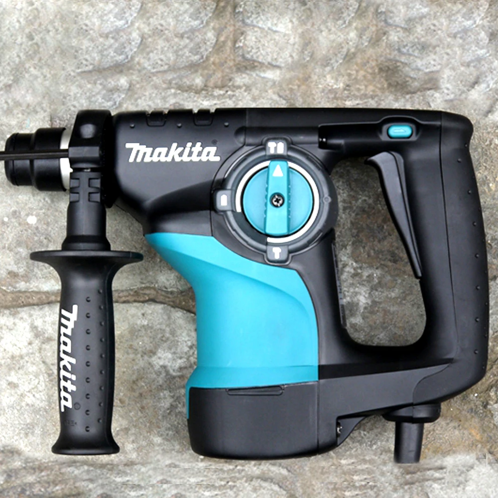 Ударная дрель Makita HR2810 с тяжелым молотком 3 режима работы: одиночный+ молоток 800 Вт 4, 500ipm 1100 об/мин бетонные отверстия