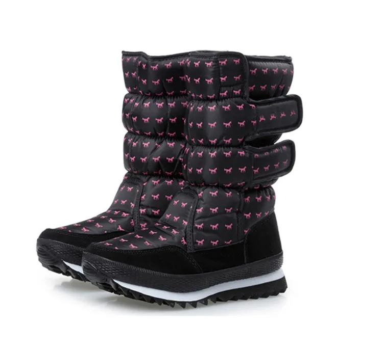 Женская обувь размер 35-41 против скольжения женские зимние ботинки Водонепроницаемый зимние женские сапоги 2018 теплая обувь женская обувь