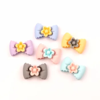 

LF 30Pcs Resin Bowknot 20x13mm Decoration Crafts Flatback Cabochon Embellishments For Scrapbooking Kawaii Cute Diy Accessories