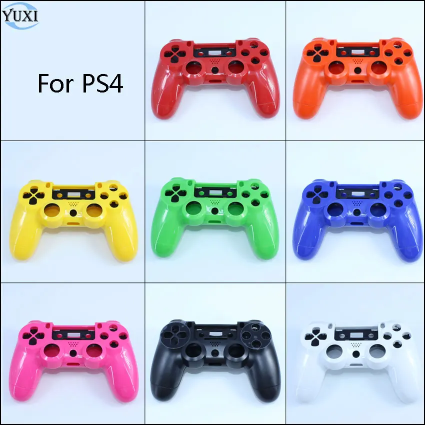 

YuXi Full Housing Shell Case Skin Cover with Full Buttons Mod Kit Replacement For Playstation 4 PS4 JDM-001 010 011 Controller