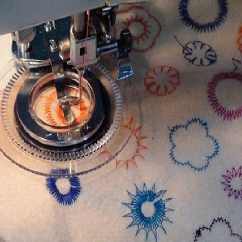 Decorative Daisy Flower Stitch Sewing Machine Presser Foot Domestic