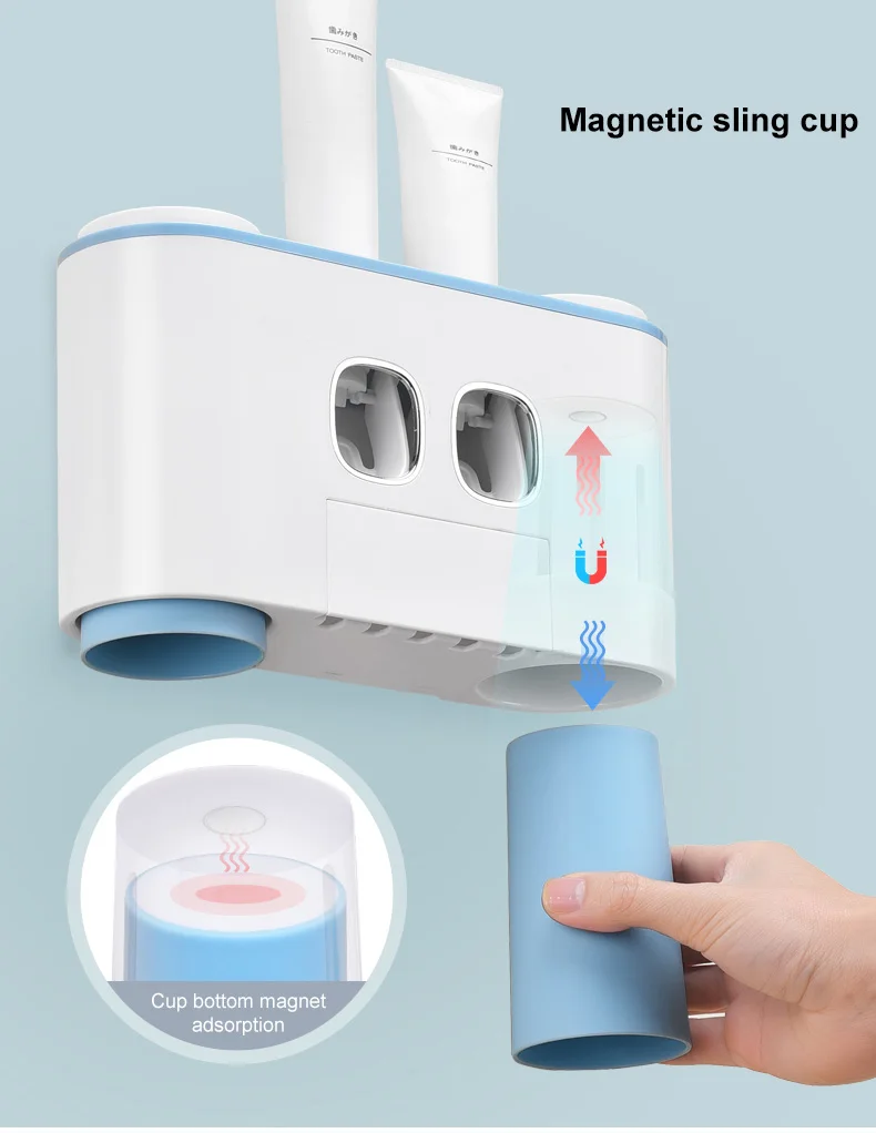 Держатель для зубных щеток Автоматический Дозатор зубной пасты соковыжималки стиральный набор чашка настенный аксессуары для ванной