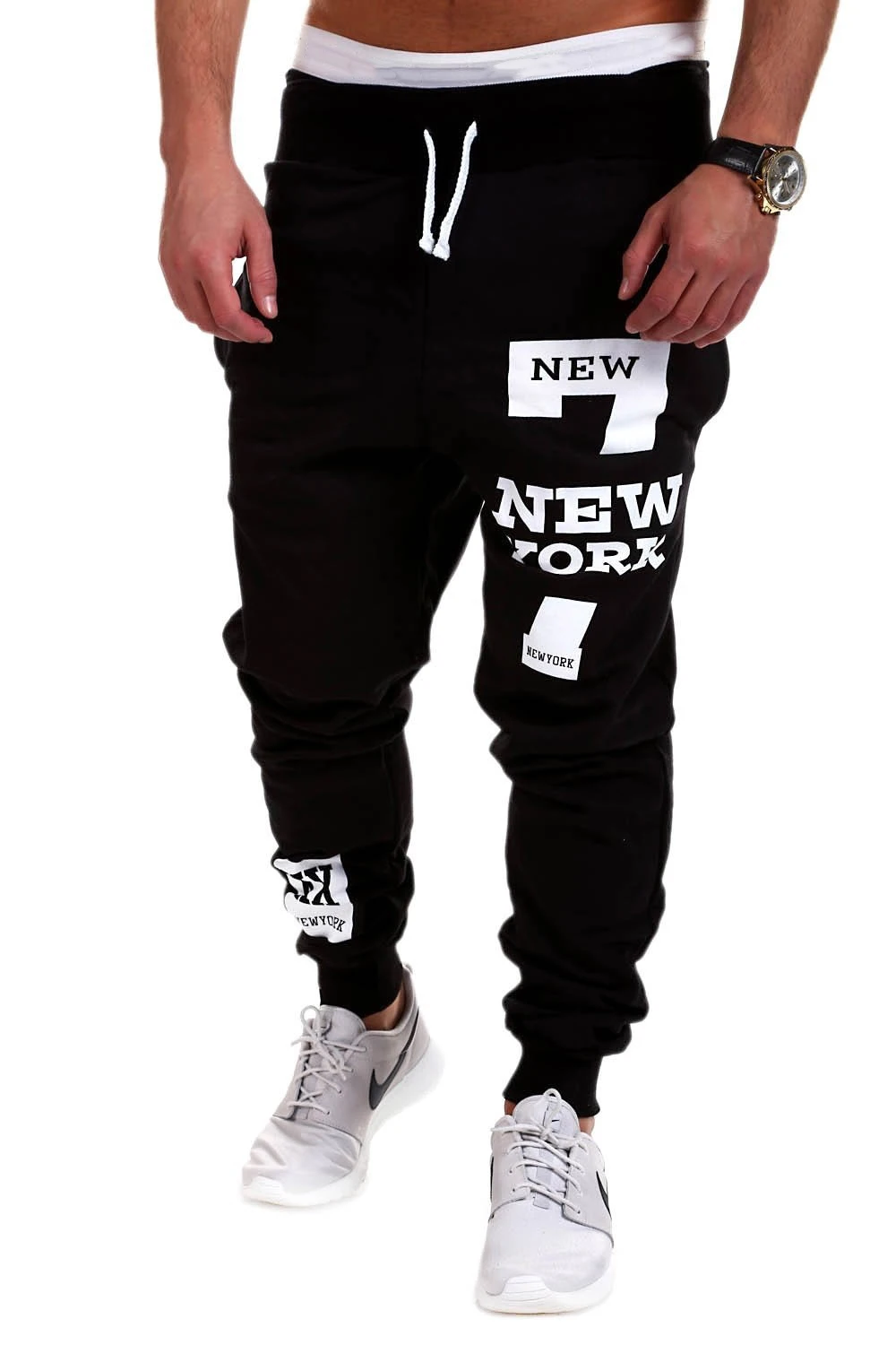 Mens Joggers 2018 Brand Male Trousers Mens Pants Casual Pants Sweatpants Jogger Black PLUS SIZE Long Pants