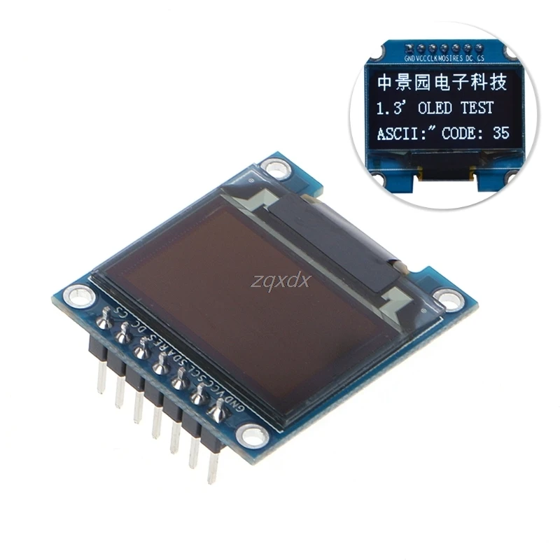 

1.3" IIC 7Pin 128X64 OLED LCD Display Module LED White SPI SSH1106 Drop Ship