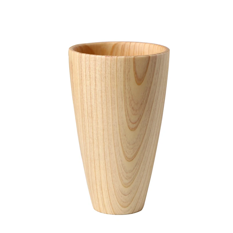 260ml Natural Wooden Mug Kids Milk Cup Simple Office Cafe Mug Wood Beer Mug Water Drinking Cup Drinkware Gifts (6)