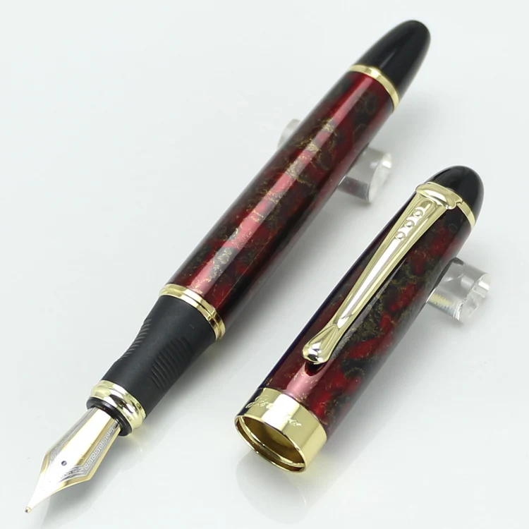 JINHAO X450 авторучка Iraurita Золотой ручки с зажимом caneta Бизнес ручка для письма 18 КГП чернильная ручка NIB канцелярские принадлежности