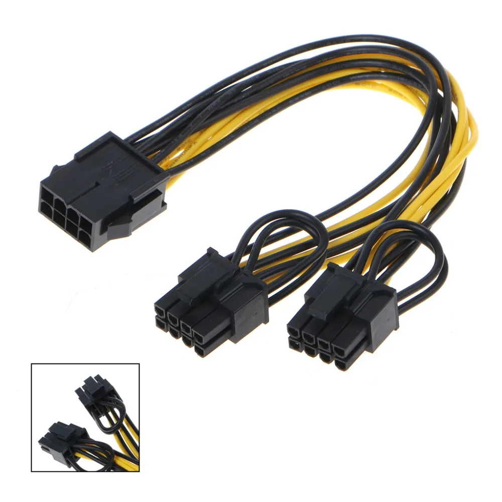 

25cm 8 Pin to 8 Pin ATX EPS Male to Female Power Extension PSU Mainboard Power Extension Adapter Cable O26 dropship