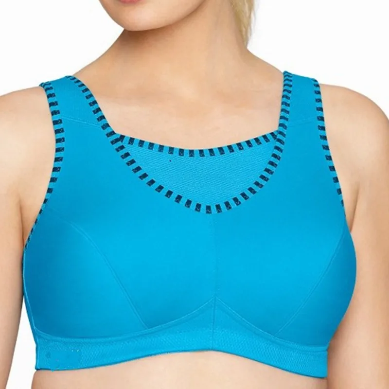 Kopen Geen Bounce Volledige cup Ondersteuning Plus size Ademende sportbeha Magic Lift Stijl dekking medium impact draad gratis