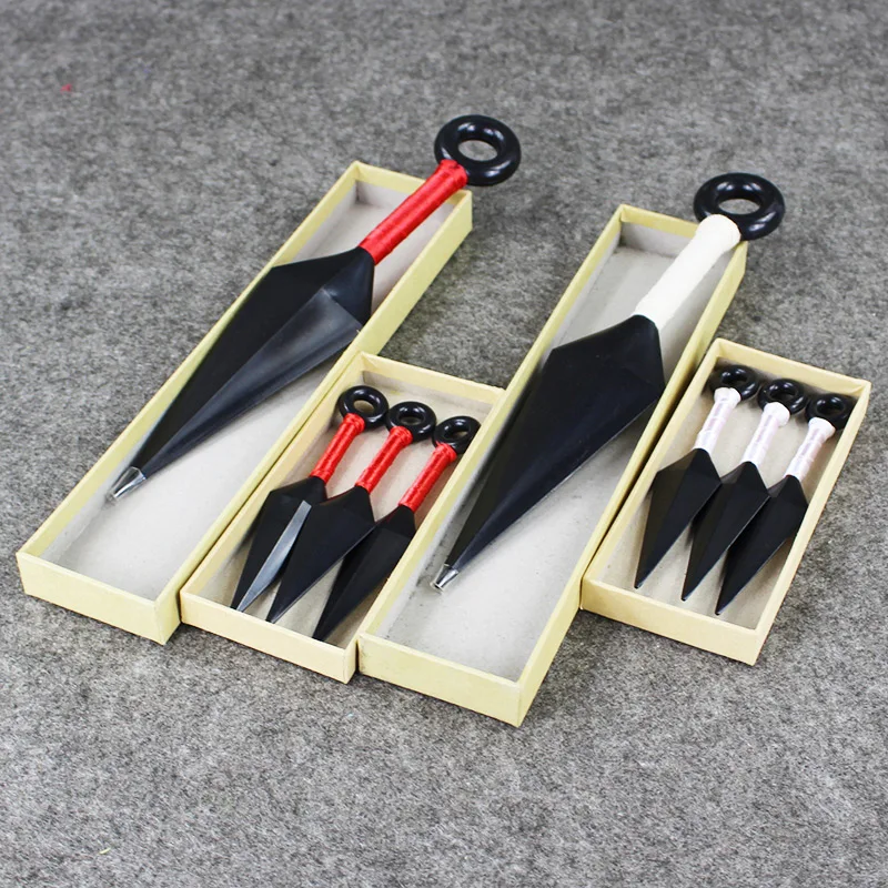 

Naruto Plastic Kunai Shuriken Japanese Ninja Shinobi Cosplay Weapon Props Gift Children Toy