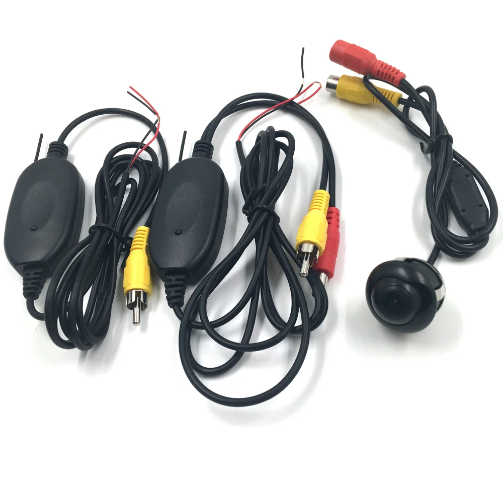 

New 360 Degree Car Front Side Rear View Camera Reversing Backup Camera + 2.4G Wireless Transmitter Receiver Camera Kit