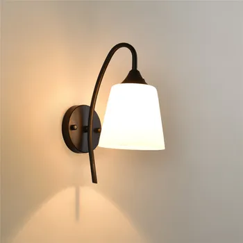 

Modern Iron LED Wall Lamp Indoor Lighting Bedside Aisle Black LED Sconce Wall Light For Home Bedroom Fixture Decoration Wandlamp