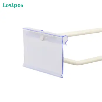 

10pcs Supermarket Clear Pvc Price Tag Sign Label Display Holder Price Advertising Promotion Name Card Shelf Talker Clips Holders