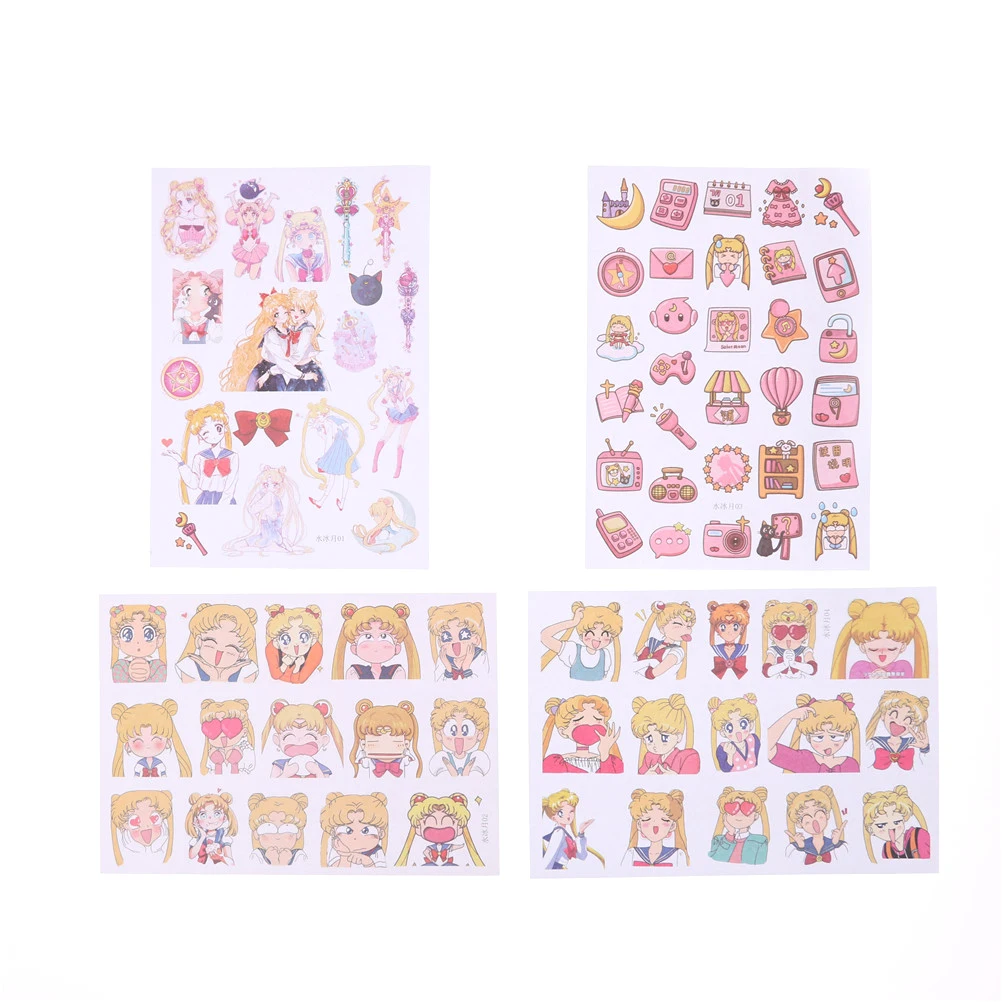 

Sailor Moon Girl Decorative Sticker Set Diary Photo Albums Paper Card Label Sticker DIY Scrapbooking Stickers Escolar
