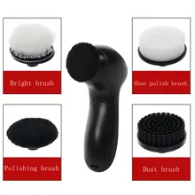 Портативный мини башмака машинка для чистки подошвы полировальная машина для обуви