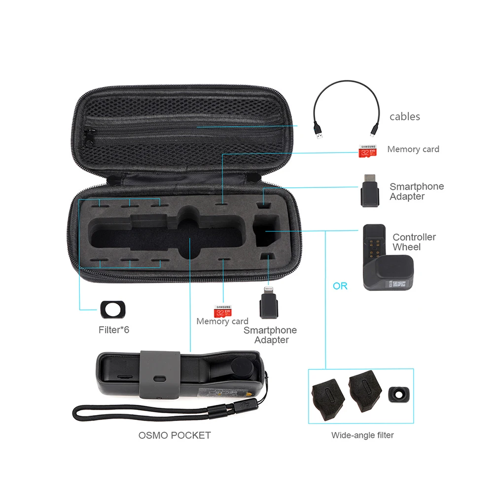Большая вместительность DJI OSMO Карманный защитный чехол для переноски