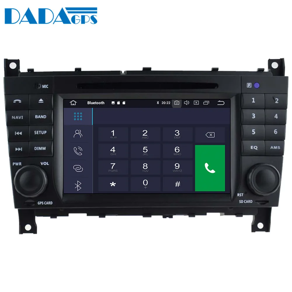 Excellent Android 9.0 4+64GB Built-in DSP Car DVD Player multimedia Radio For Mercedes-Benz C-W203 CLK-W209 2004 2005 GPS Navigation 4