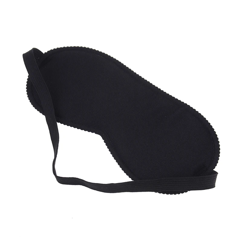 Hot Soft Portable Eye Mask Black Fast Sleeping Eyeshade Cover Eye Masks Shade Patch Women Men Blindfold Travel Sleepmasker 5
