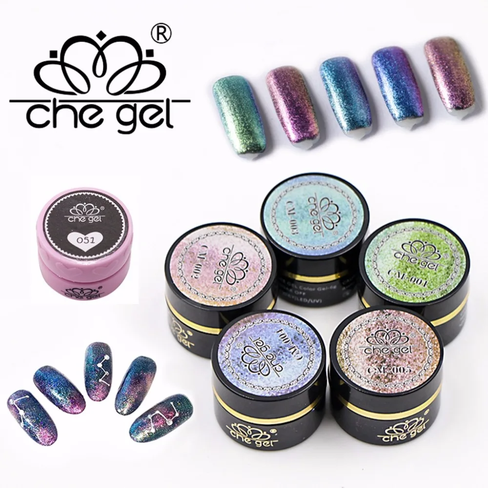 

6PCS Color-Changing Nail Gel Polish Professional soak off Glitter Nail Art Decorations Manicure LED UV Gel Nail Polish 6G