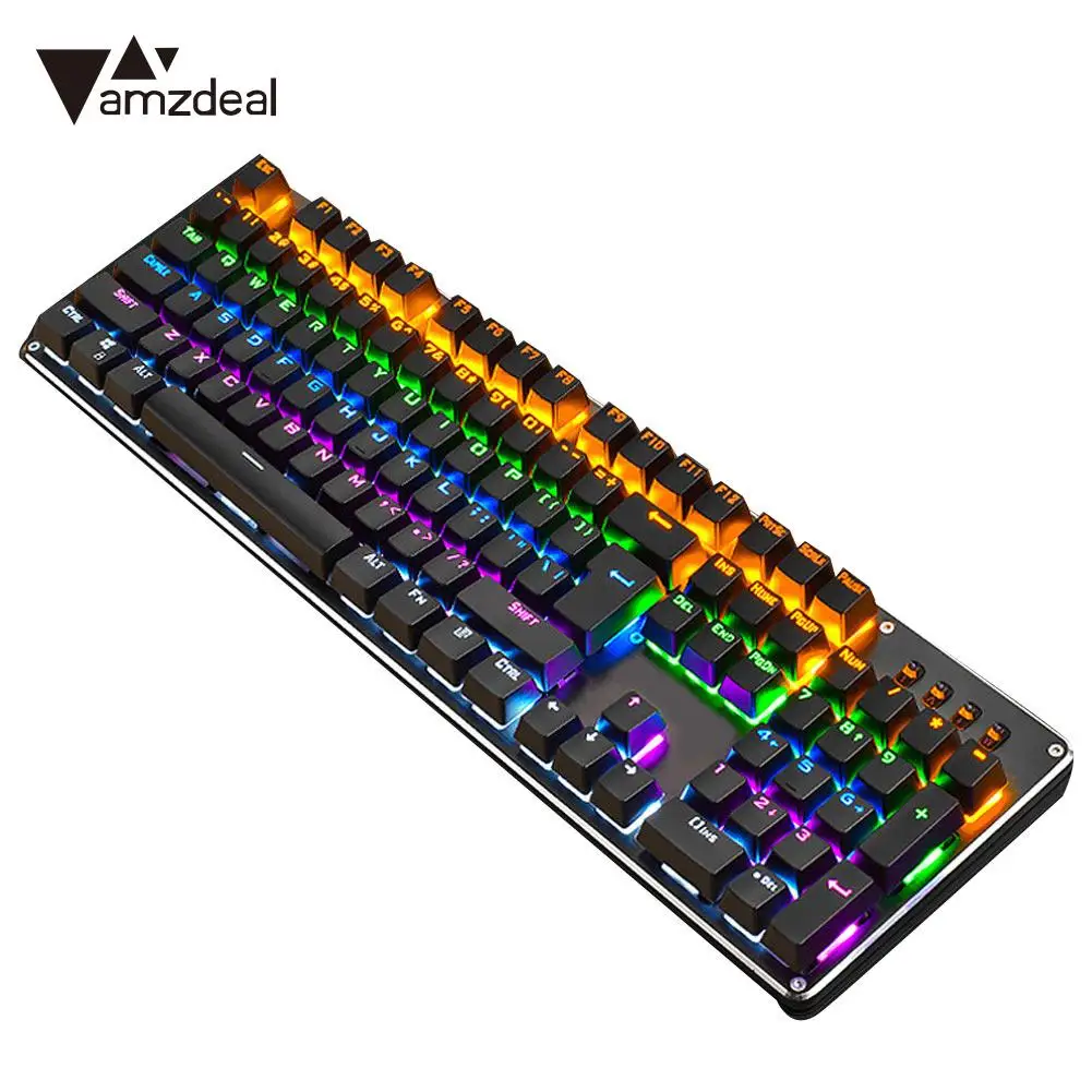 

104keys Mechanical Keyboard USB Keypad Keyboard Gaming Floating E-Sports Fashion