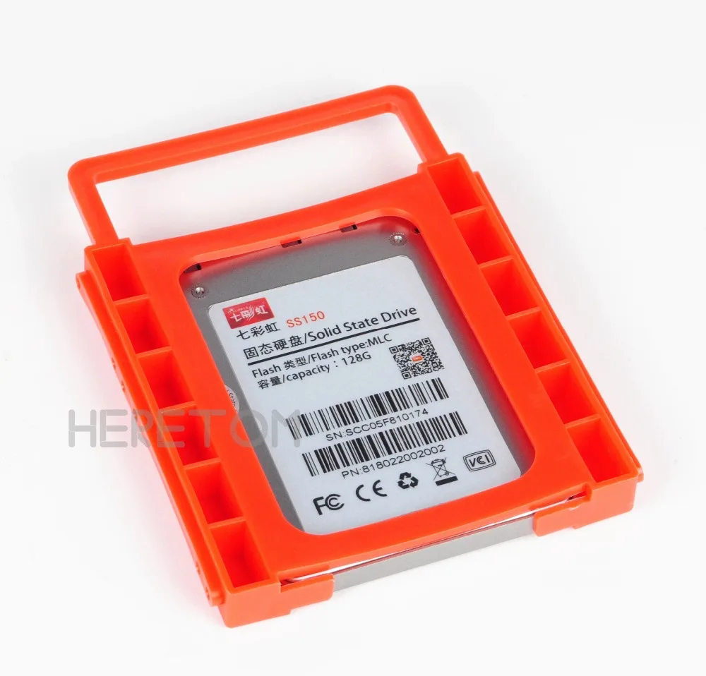 Heretom 10 шт./лот 2 5 до 3 дюймов SSD для HDD Монтажная рейка пластмассовый адаптер